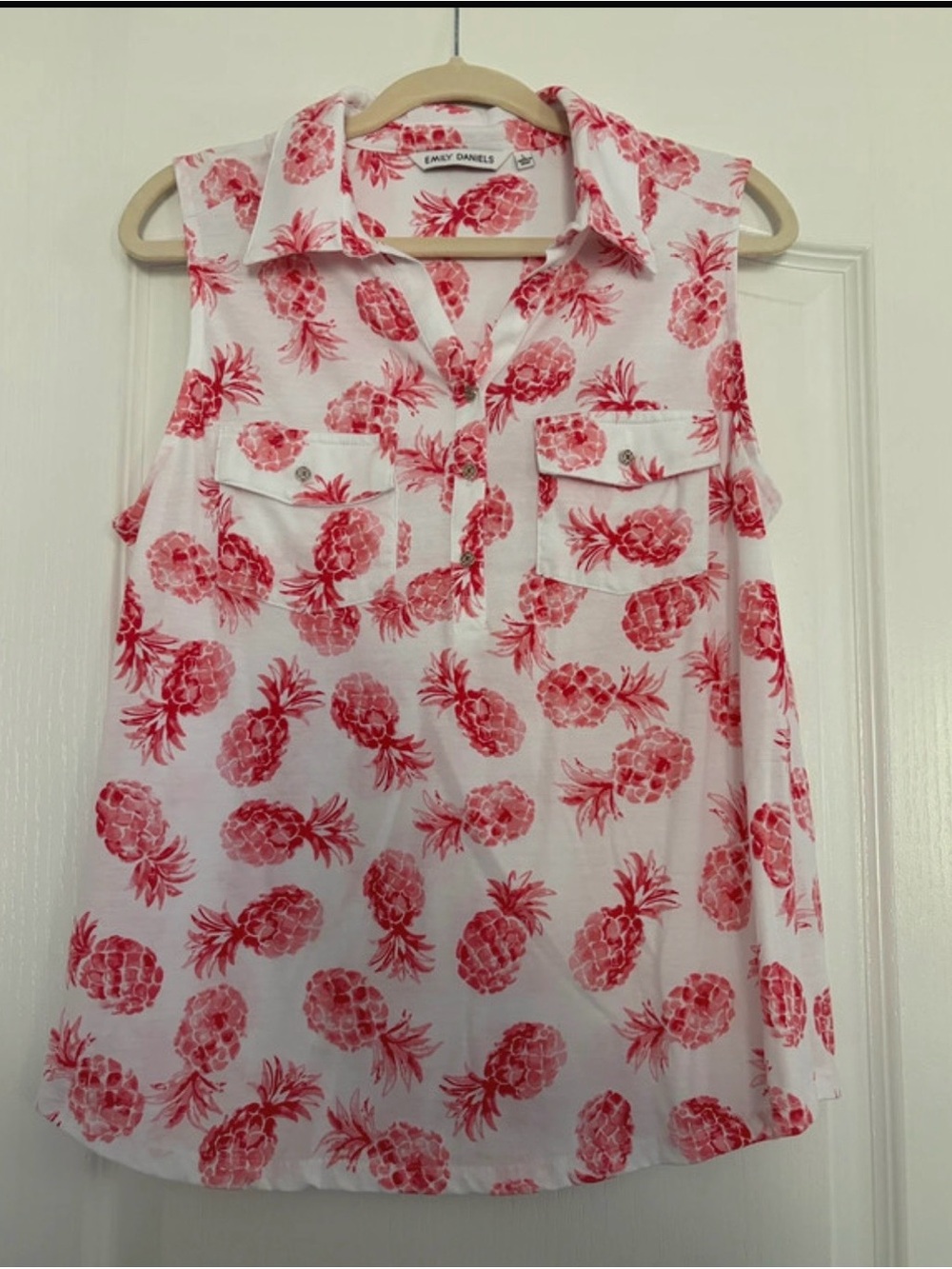 Emily Daniels Pullover Sleeveless Top Size Large